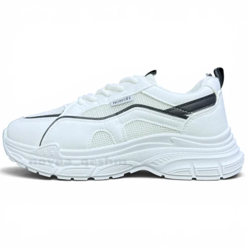 کتونی اسپرت لژدار طبی زنانه مدل چانکی | کفش فانتزی راحتی Chunky sneakers - تصویر 2
