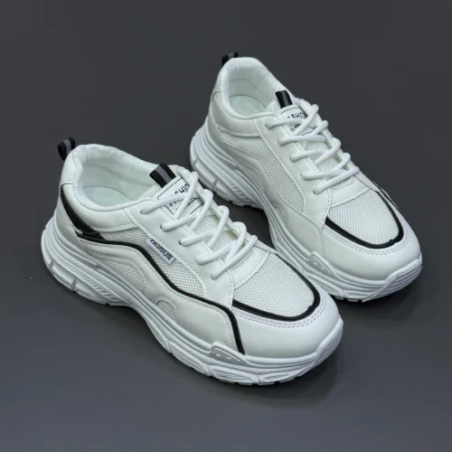 کتونی اسپرت لژدار طبی زنانه مدل چانکی | کفش فانتزی راحتی Chunky sneakers - تصویر 3