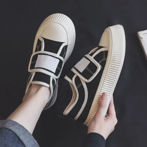 کتونی ونس زنانه چسبی برزنتی Women’s Canvas Slippers - تصویر 3