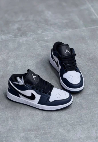 کفش کتونی زنانه و مردانه نایک ایر جردن 1 آرموری نیوی سرمه ای Nike Air Jordan 1 Armory Navy