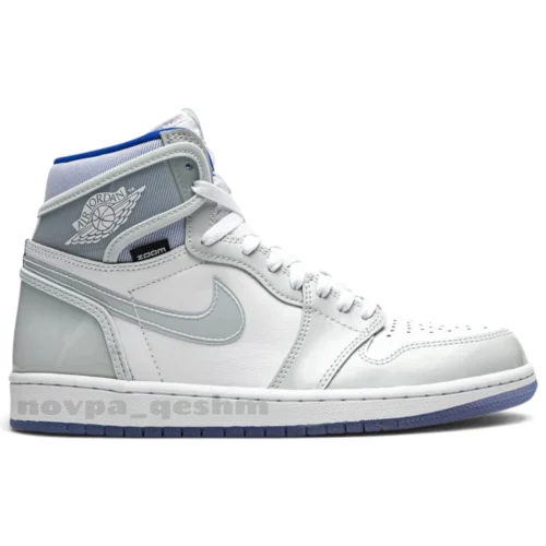 کفش کتونی ساقدار نایک ایر جردن 1 زوم ریسر بلو Nike Air Jordan 1 High Zoom Racer blue