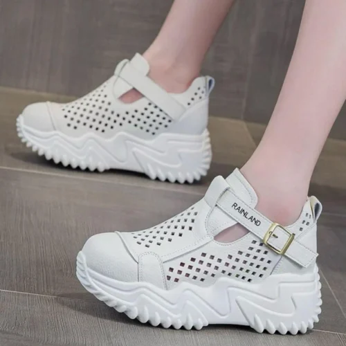 کفش کتونی لژمخفی لژدار زنانه Women’s Hidden Wedge Platform Sneakers
