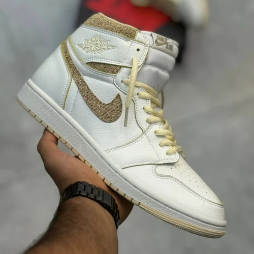 کفش کتونی مردانه ساقدار نایک ایر جردن 1 طرح نیجریه Nike air jordan 1 Retro OG Vibrations Of Naija