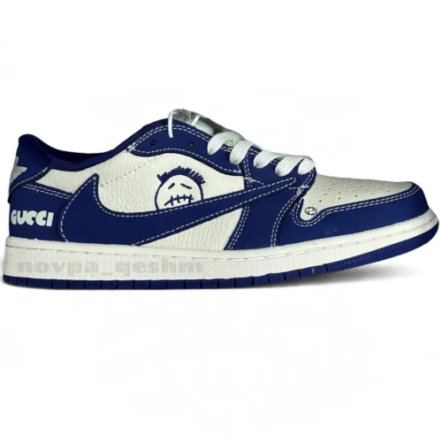 کفش کتونی مردانه نایک ایر جردن 1 تراویس اسکات گوچی NIKE AIR JORDAN 1 TRAVIS SCOTT X GUCCI