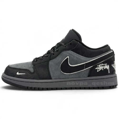 کفش کتونی مردانه نایک ایر جردن وان لو استاسی Nike Air Jordan 1 Low x Stussy