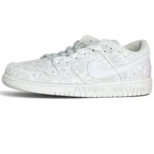 کفش کتونی مردانه نایک دانک لو وایت پیزلی Nike Dunk Low White Paisley