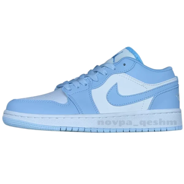 کفش کتونی نایک ایر جردن 1 آیس بلو سفید آبی یخی Nike Air Jordan 1 Ice Blue