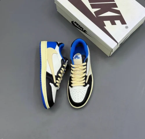 کفش کتونی نایک ایر جردن وان لو تراویس فرگمنت Nike Air Jordan 1 Low Travis Scott Fragment - تصویر 5