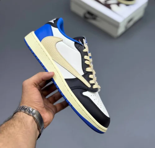 کفش کتونی نایک ایر جردن وان لو تراویس فرگمنت Nike Air Jordan 1 Low Travis Scott Fragment - تصویر 3