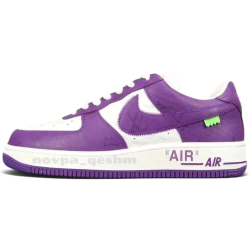 کفش کتونی نایک ایرفورس 1 لویی ویتون (کیفیت فول مستر) Nike Air Force 1 X LOUIS VUITTON - تصویر 9