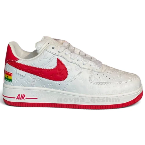 کفش کتونی نایک ایرفورس 1 لویی ویتون (کیفیت فول مستر) Nike Air Force 1 X LOUIS VUITTON - تصویر 2