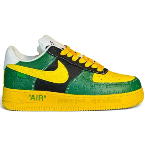 کفش کتونی نایک ایرفورس 1 لویی ویتون (کیفیت فول مستر) Nike Air Force 1 X LOUIS VUITTON - تصویر 7